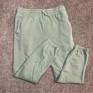 BATTLE Sports Football Green Joggers Sweatpants Men’s Size Medium Drawstring